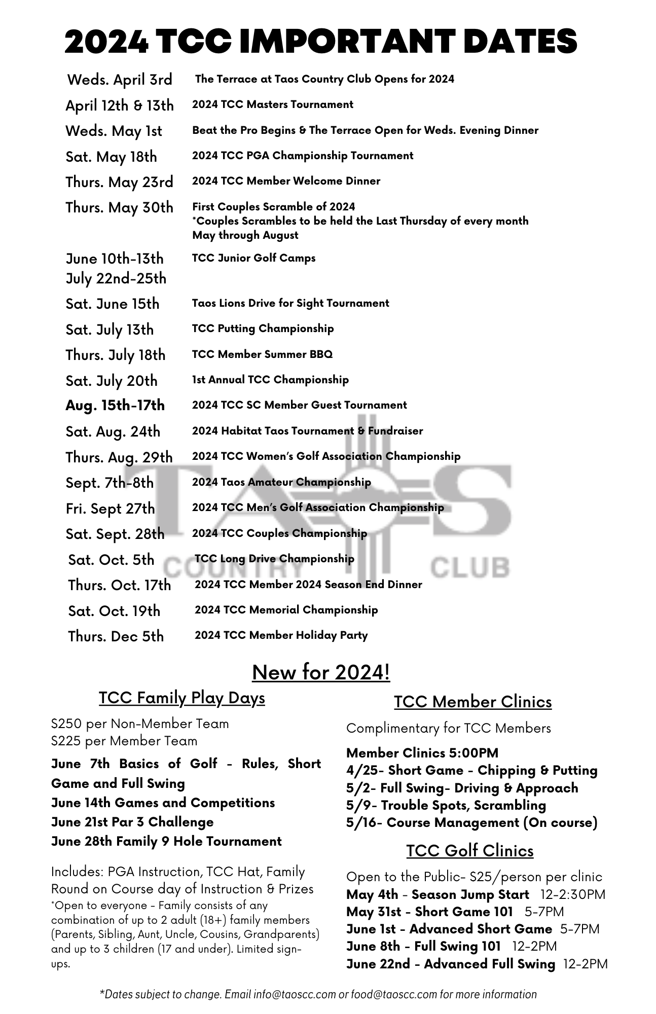 Navy Teacher Administration Reminder Key Dates Document 11 x 17 in